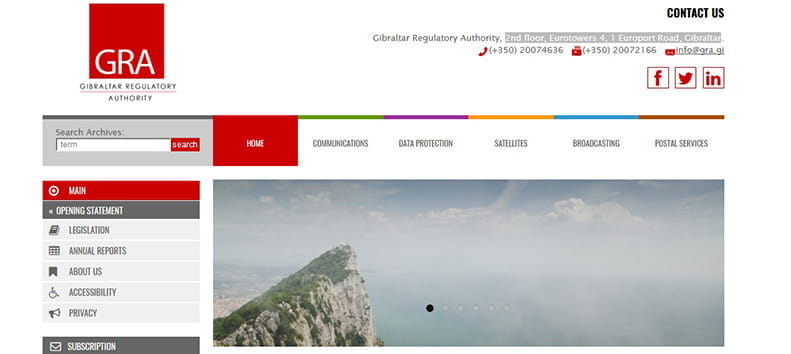 Gibraltar Regulatory Authority preview