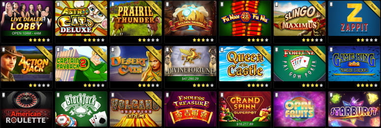 Covers of some of the best online slots available to online casinos in Puerto Rico.