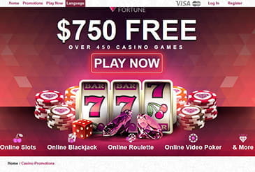 Promotions at Ruby Fortune Casino.