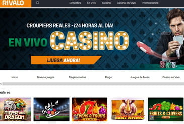 Catalog of games available at casino Rivalo.